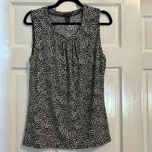 Print polyester/spandex dressy top